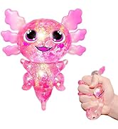 Squishy Axolotl Sugar Stress Balls Squeeze Toy for Kids, Slow Rise Squishy Axolotl Sensory Fidget...