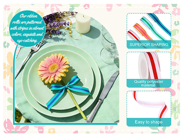 Stripe Grosgrain Ribbon