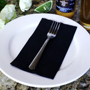 2 Ply Black Dinner Napkin