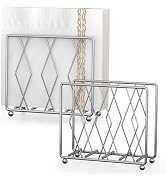 LWSFF Napkin Holder for Table, 2 Pack Modern Metal Napkin Holders for Paper Napkins & Kitchen Din...