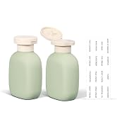 ASEVAT 3.4oz Travel Bottle with Flip Cap, Leak Proof Squeeze Bottles, Refillable Plastic Travel C...