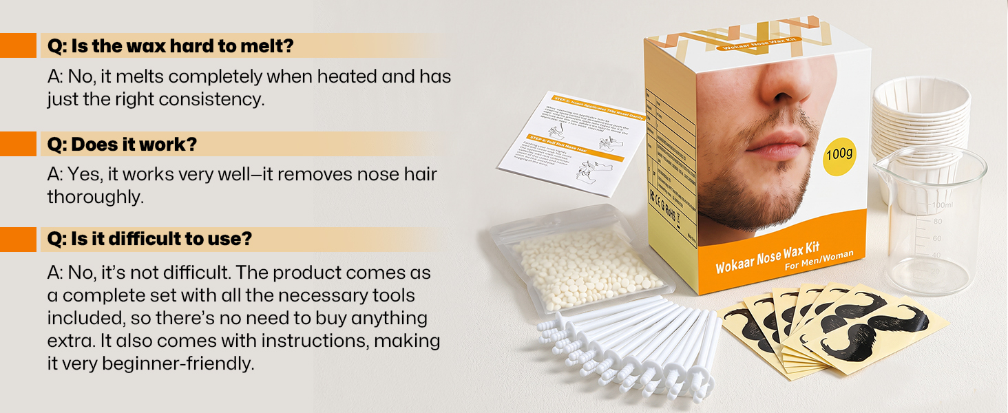 Nose Wax Kit for Men & Women