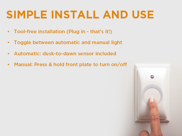 Plug in babyproof outlet cover with auto sensor