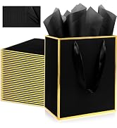 Addblu 28 Pack Bulk Luxury Gift Bags with Handles, Medium Size 9x7x3.15 Inches - Includes 28 Tiss...