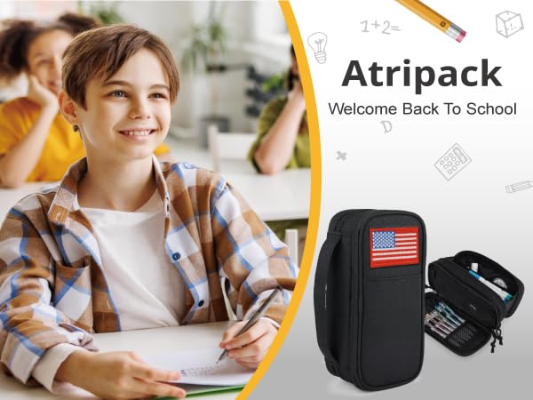 Tactical Pencil Case for Boy,Large Capacity Pencil Pouch,Marker Organizer Case Pen Box