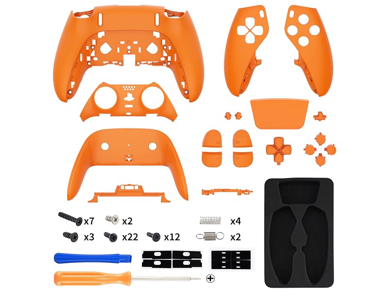 eXtremeRate Full Set Shell Buttons Touchpad Cover for PS5 Edge Controller Replacement Shell Plates