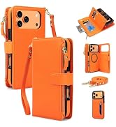 iMangoo for iPhone 18 17 Pro Max Case Magnetic Crossbody Wrist Strap Wallet | 2-in-1 Detachable P...