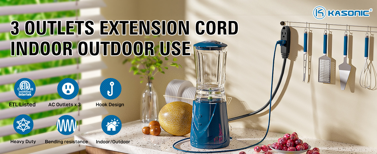 3 Outlet Extension Cord
