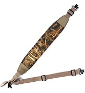 HUNTPAL 2 Point Gun Sling Shotgun Sling Rifle Sling with Removable Steel Swivels, Hunting Shootin...