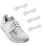 NDTEZUGT 2 Pairs 1/4" Flat Thin Shoe Laces, Original Athletic Shoelaces Shoe Strings Replacement ...