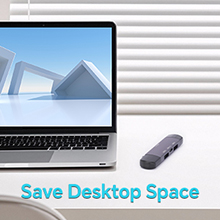 Mini USB Hub No Cable Design Can Save Desk Space