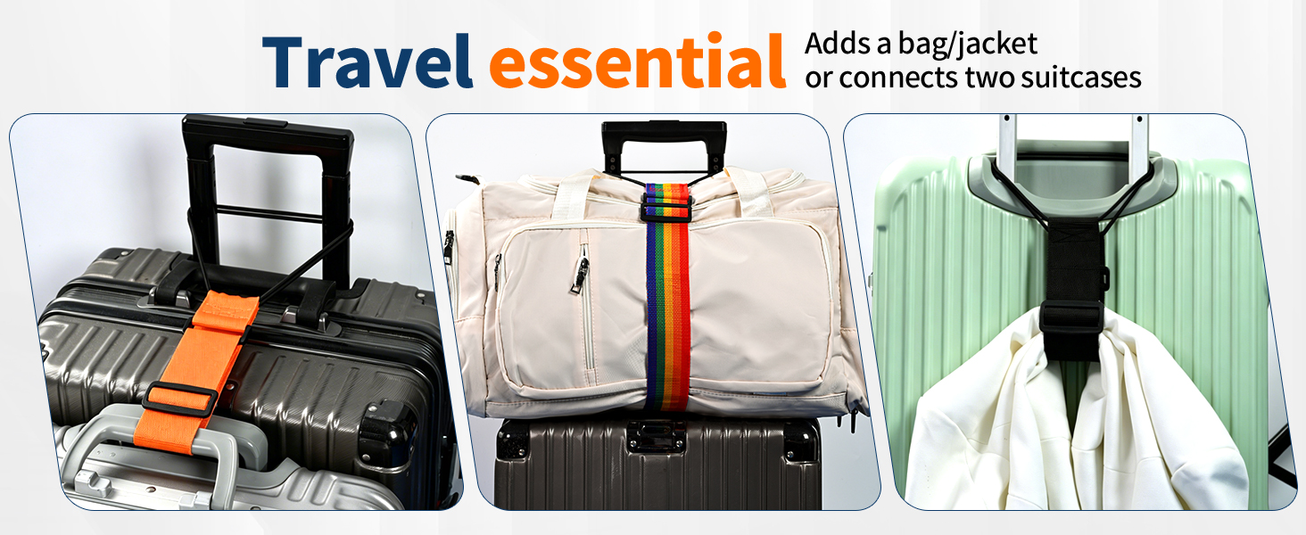 adjustable luggage connector straps,adjustable luggage strap bungee for suitcase handle,travel strap
