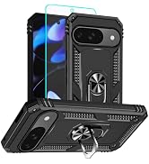HNHYGETE for Pixel 9 Case/Pixel 9 Pro Case with Screen Protector: 360°Grade Rotatable Kickstand (...