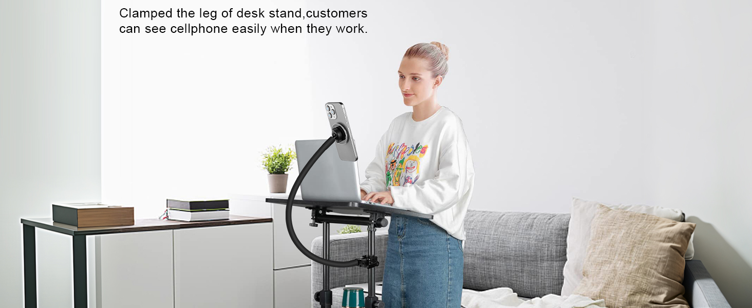 Magneitc gooseneck phone mount