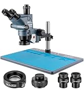 Kaisi Trinocular Stereo Microscope for Professional Repairer Soldering | 6.5X-65X Magnification a...