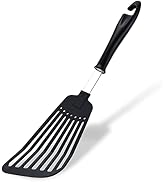 Spatulas for Nonstick Cookware Wide Nylon Blade Spatulas Rubber Turners, Thin Slotted Spatula,Lig...