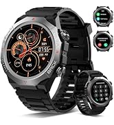 Military Smart Watches for Men(Answer/Make Calls), 1.39"HD Fitness Watch, 24/7 Heart Rate Sleep M...