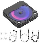 CD Player Portable,MONODEAL Rechargeable Portable CD Player HiFi Speakers for Home/Car,Bluetooth ...