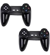 Kryoflare 2Pcs Dollhouse Miniature Game Controller, Black Wireless Gamepad Model, 1:12 Scale Deco...