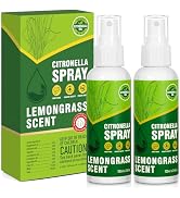 STRN Citronella Spray, DEET-Free, 6.76 oz (200ML), Air Freshener Spray for Summer Outdoor, Lemong...