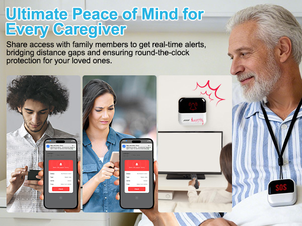 caregiver pager wireless call button