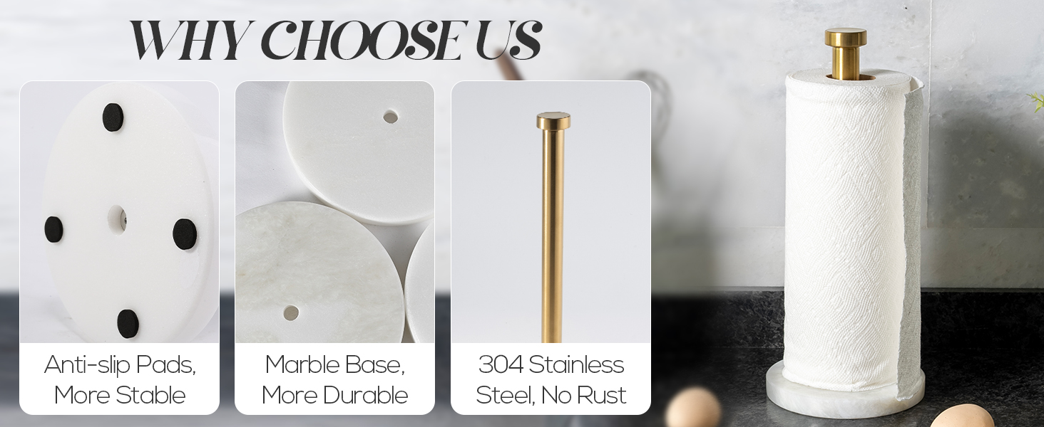 marble paper towel holder