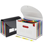 NAFY Accordian File Organizer, 13 Pockets Expanding File Folders, According File Organizer Portab...