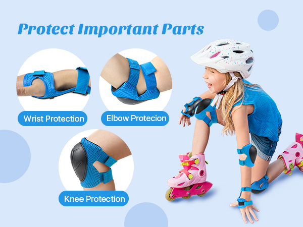 kids knee pads and elbow pads set