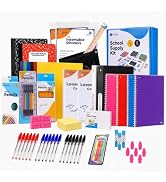 Enday Back to School Supplies High School Kit for Kids with Folders, Notebooks, Pencils, Pens & M...
