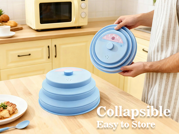 collapsible silicone lid for microwave only