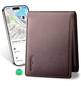 TopMade Mens Wallet with Smart Tracker, Genuine Leather Bifold Wallet with Apple Find My, 13 Card...