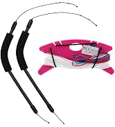 9KM DWLIFE Stunt Quad Line Kite Handles with 90lb/98ft Dyneema String 14" Carbon Fiber Profession...