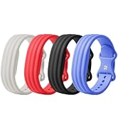 Kounlsyam Band Compatible with Google Fitbit Air Band for Women Men, Soft Silicone Sport Breathab...