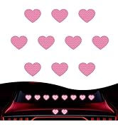 Dogary 10 PCS Heart Decals for Cars, High Strength Reflective Anti-Scratch Stickers, Waterproof S...