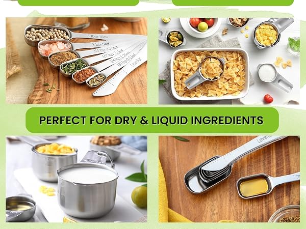 Metal Measuring Cups & Spoons