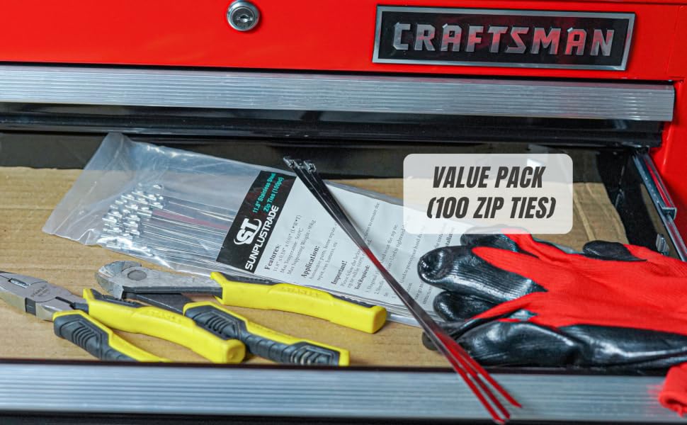 Zip ties 100 pack