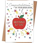 gerdiny Graduation Card for Him Her Boys Girls, High School & College Graduation Card Gifts for D...