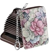 Mayski Credit Card Holder, Zipper Credit Card Wallet for Women, Small Accordion Card Cases Holder...
