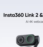 Insta360 Link 2 - PTZ 4K Webcam for PC/Mac, 1/2