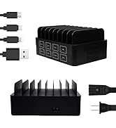 16 Ports Wall Charger,200W (12 USB Port+4 USB-C Port) Charger,Multiple Charging Station Desktop C...