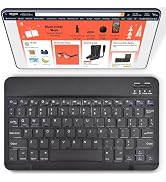 DETUOSI Universal 10 inch Wireless Keyboard, (0.23 inch) Ultrathin Slim Lightweight Travel Portab...