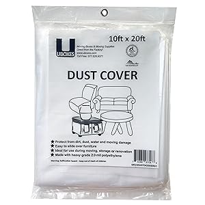 dust cover plastic wrap cover protect move waterproof transport furniture sheeting clean clear