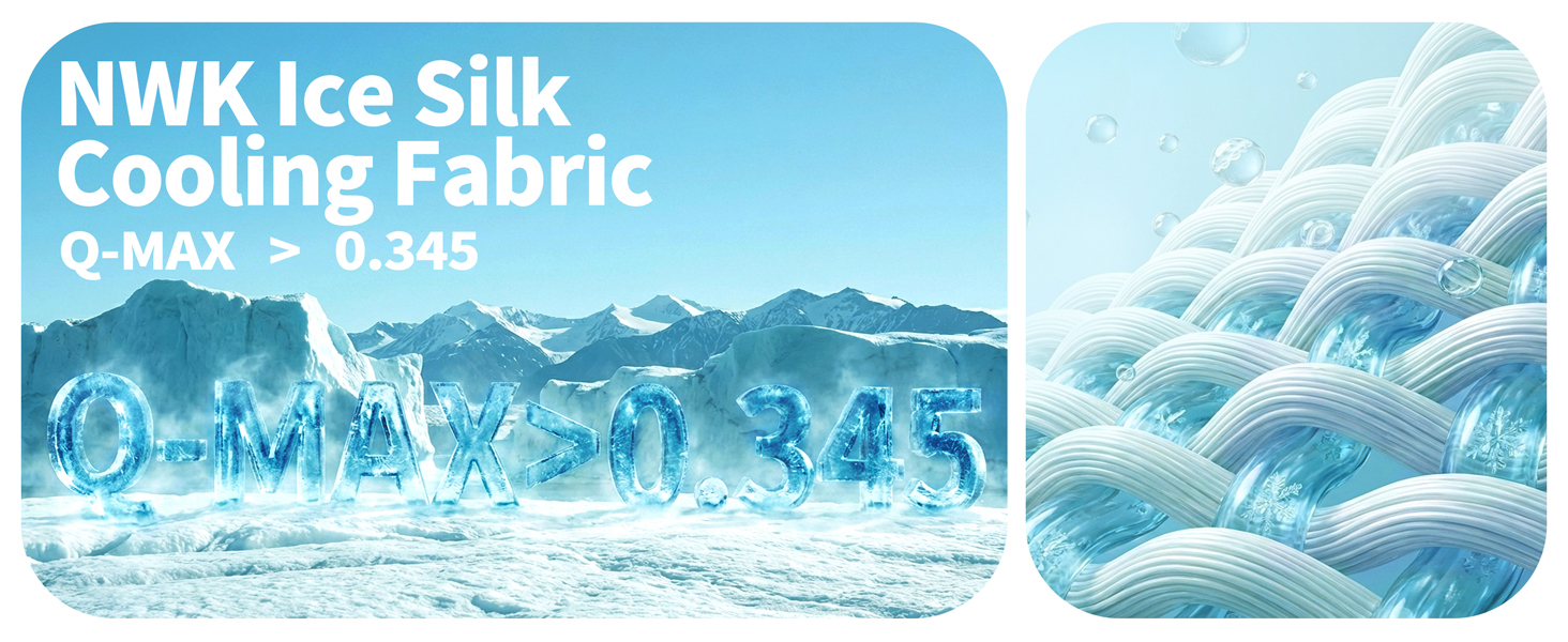 NWK Ice Silk Cooling Fabric Q-MAX>0.345