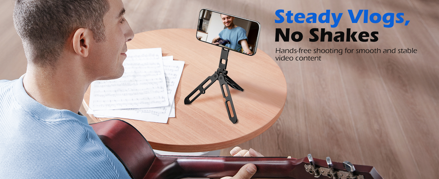 Foldable Magnetic Phone Holder for Vlog Shoot