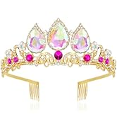Ondder Princess Crown for Girls Birthday Tiara Shiny Crown and Tiara for Women Girls Coronas Para...