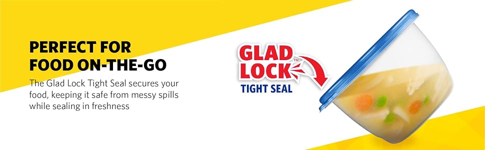 Glad, Gladware, Containers, Food Storage, Airtight, Seal, BPA Free, Lunch, Dishwasher safe