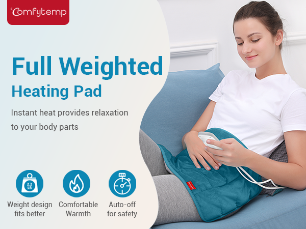 weighted heating pad