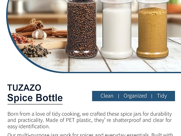 empty spice jars