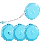 4 Pack Soft Retractable Measuring Tape,60-Inch 150cm,The light blue Double Scale Measurement Tape...