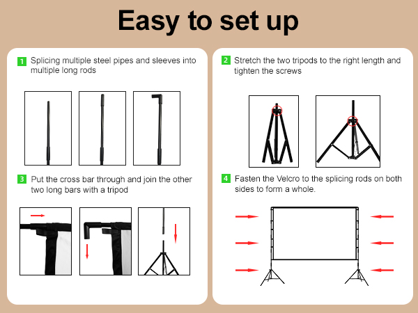Projector Screen with Stand
